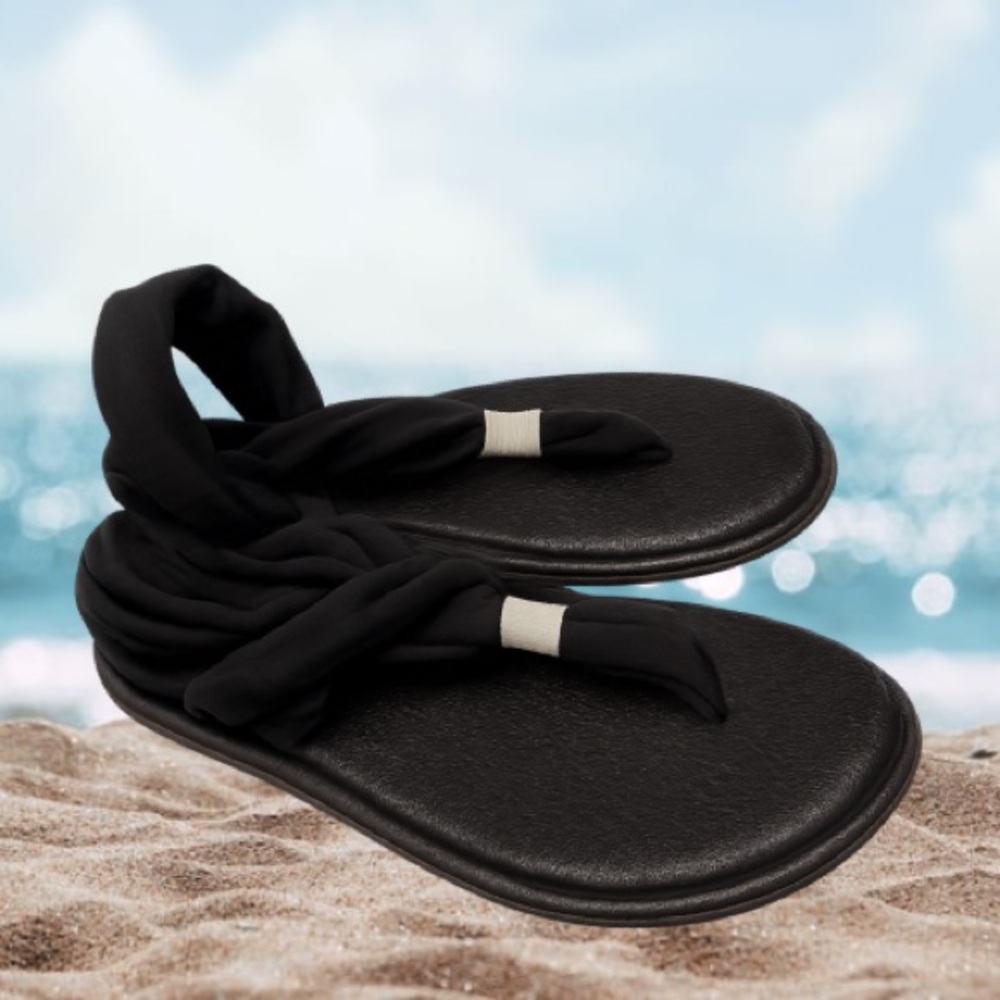 Sanuk Black Sandals